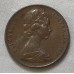 AUSTRALIA 1971 . TWO 2 CENTS COIN . FRILLED NECK LIZARD